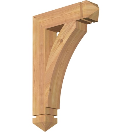 Thorton Arts & Crafts Smooth Bracket, Western Red Cedar, 3 1/2W X 16D X 24H